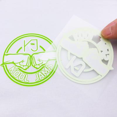 China Manufacturer Custom Vinyl Clothing Washable Label Heat Transfer Stickers For Clothes for sale