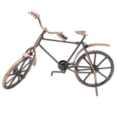 China Factory Minimalist Direct Sales Table Interior Modern Nordic Accessories Bike Pattern Metal Crafts Ornaments For Home Or Office for sale