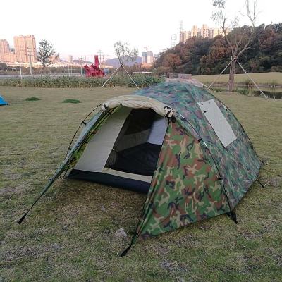 China Outdoor Camping Camouflage / Amazon Camouflage Field Game Double Layer Family Tent for sale