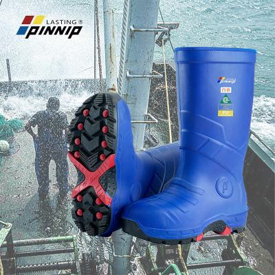 China MULTI-USE Pinnip New Outdoor Fishery Men's Work Shoes PU Durable Anti-Slip Waterproof Safety Shoes for sale