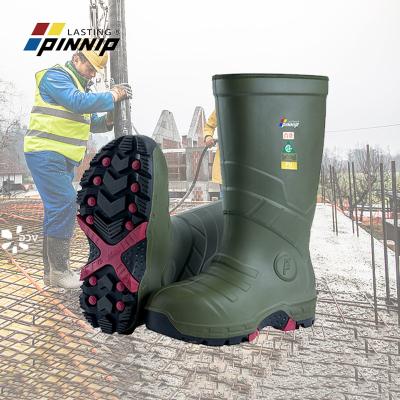 China MULTI-USE Pinnip Spot Goods construction industry site men's safety shoes PU anti-puncture and impact-resistant work boots for sale