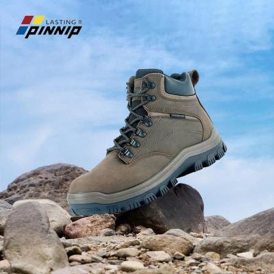 China MULTI-USE PINNIP In stock safety shoes for men boot natural first layer cowhide construction site outdoor work boots for sale