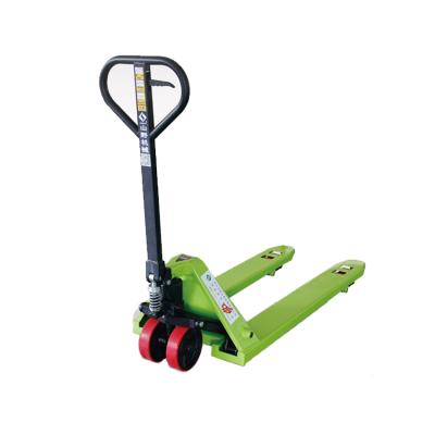 China Nylon/PU/Rubber Vision Cheap Manual Forklift Heavy Duty 2 Ton Hand Pallet Jack for sale