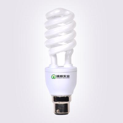 China Slim Half Spiral  T2 / 4T B22 Energy saving bulb Aluminum plated with Nickel for sale