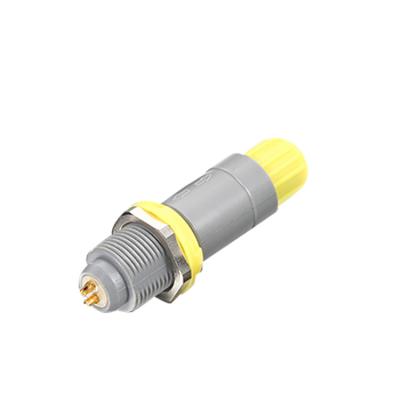 China Series 2 Standard Straight Circular Pin Quick Plastic Push Pull Cable Plug SRD.PAG1P Straight Connector for sale