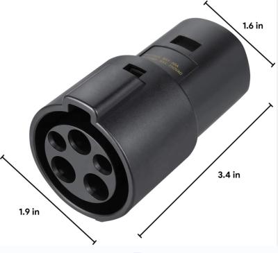 China SAE J1772 32A 240V Adapter Plug Socket Home or Outdoor Charging Fit for Electric Vehicle Car for sale