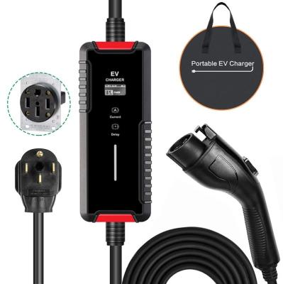 China 16A 32A Mode Level 2 AC Ev Charger 7KW 11KW EVSE Ev Charger Portable Electric Vehicle Car Charger Type IEC62196 Type 1 J1772 2 OEM for sale