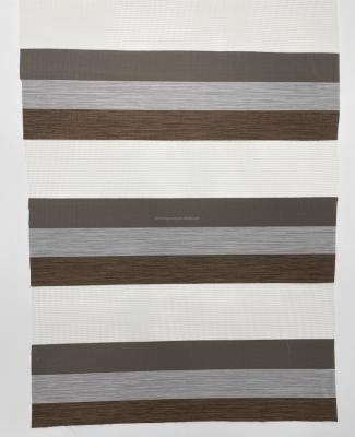 China Fashion Tricolor Roller Blind Fabric 100%Polyester Shading Zebra Blinds for sale