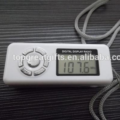 China PORTABLE FM Auto Scan Alarm Clock Radio With LCD Screen Display Frequency for sale