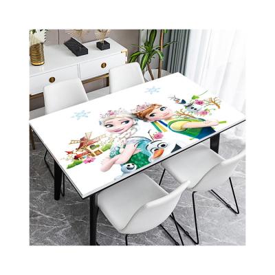 China Good Quality Wholesale Waterproof Dining Table Table Covers PVC Home Plastic Tablecloth for sale