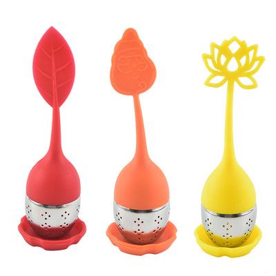 China Viable Creative Silicone Tea Infuser Tea Filter Stainless Steel Filter Tea Separator for sale