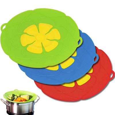 China Multi-functional silicone pot cover thickened cover viable, high temperature and splash-proof earthenware puddle-proof kitchen fresh-keepi for sale