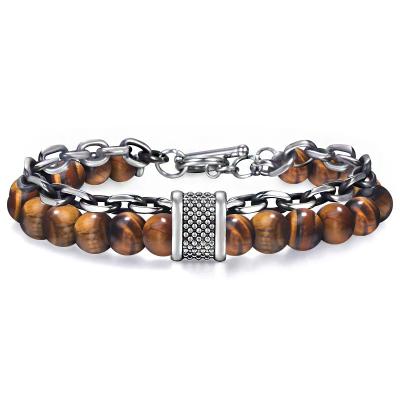 China 2021 Designer High Quality Punk Tiger Eye Charms Beads Jewelry For Charm Bracelet for sale