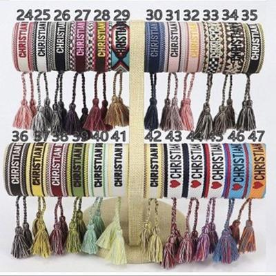 China Braided Bracelet Logo Braided Friendship Custom Fashion Color Rope Adjustable Bracelet for sale