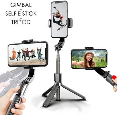 China 360 Degree Rotation CYKE L08 Gimbal Stabilizer 360 Rotation Selfie Stick Tripod with Wireless Remote Auto Balance 1 Axis for Smartphones for sale