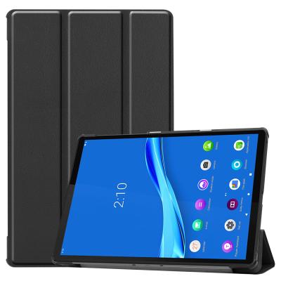 China CYKE PU Leather Triple Case Lightweight Stand Tag Protective Tablet Flip Cover For Lenovo M10 plus TB-X606F for sale