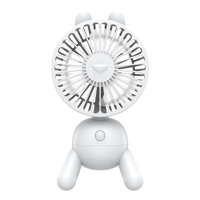 China 2021 New Cartoons Small Angle Adjustable Angle Mini Electric Fan Ventilador Table Fan Adjustable Dog Desk Fan for sale