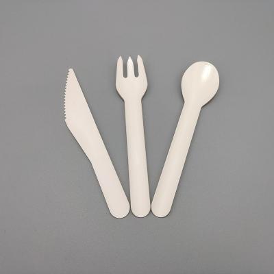 China Wholesale Classic Disposable Spoon Fork Portable Paper Knife Set On Sale for sale