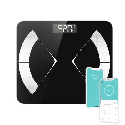 China Large Capacity Factory Body Fat Scale Wireless Smart Bmi Digital Bathroom Weight Scale for sale