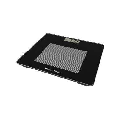 China Body Weight Measuring Cavity Silk Printing Bathroom Scale Compact Digital Glass Bathroom Weighing Digital Scales for sale