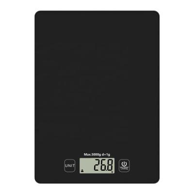 China Kitchen Weighing Small Scale Large LCD Display 5kg Food Scale Electronic Digital Coffee Nutrition Scale for sale