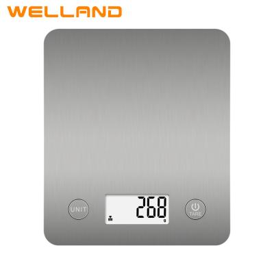 China Kitchen Weighing Accurate Food High Qualigy Digitel Stainless K Small Household Digital Stainless Steel Kitchen Scale 5Kg Capacity Electric Scale for sale