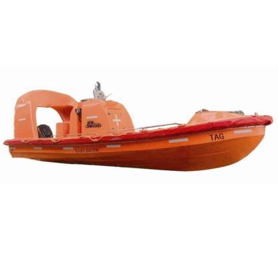 China Fiberglass Rescue Boat Fast Life Marine Supplies With Engine Installed In Bilge Or Outboard Engine for sale