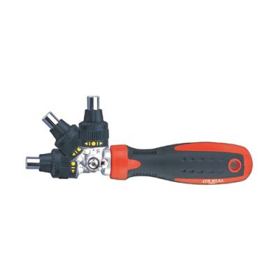 China Magnetic Plastic High Torque Multi Function 3 Way Spiral Ratchet Screwdriver for sale