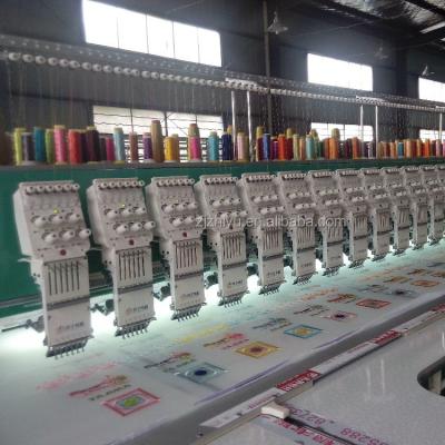 China Garment Shops 6color 40heads Multi Flat Embroidery Machine for sale