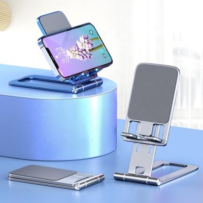 China Factory Quality Adjustable Folding Mobile Laptop Stand Holder Aluminum Cell Phone Bracket Stand Foldable for sale