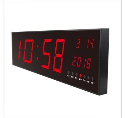 China Modern Electronic Calendars Digital Wall Light Clock With Calendar for sale