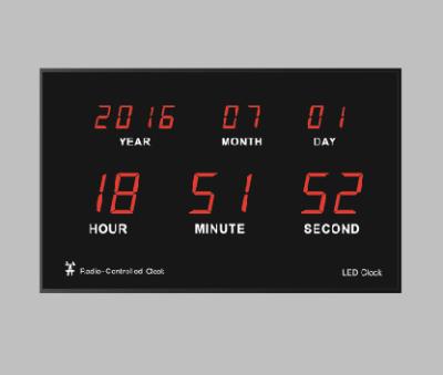 China INSTRUCTION LED Radio Control Digital Wall Clock for sale