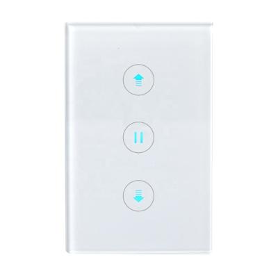 China Standard Tuya USA WiFi Smart PC Curtain Switch (Fire Retardant Material) Blinds Roller Shutt Suitable for All Roller Shutters Support Alexa and Google Home for sale