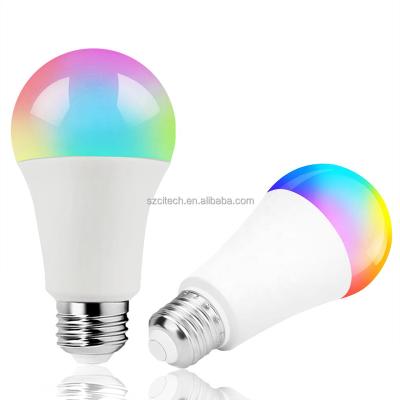 China A70 Wi-Fi 10W Smart RGB LED Residential Light Bulbs Work with Amazon Alexa and Google Smart Home Tuya Smart Life APP for sale