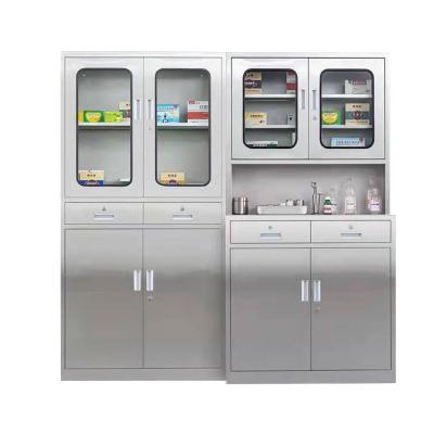 China With Lock Adjustable Storage Cupboard Medicine Folder Hospital Laminate Stainless Steel Medical Cabinets for sale