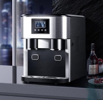 China Popular Hotel 18kgs Ice Dispenser Lifestyle LCD Screen Touch Ice Maker with Water Dispenser with Crushed Ice GCC for sale