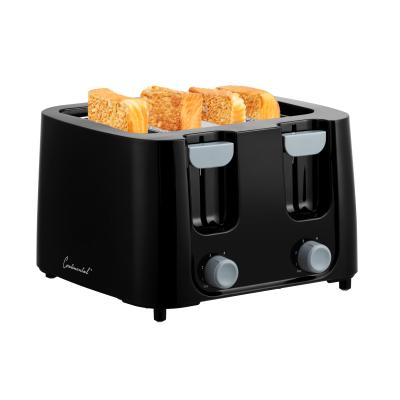 China Household USA Food Touch Approved 4 Slice Cool Toaster 1200W TOUCH BLACK 4 Slot TOASTER for sale