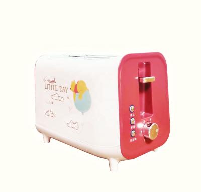 China Defrost Power 800W 2 Slice Auto Switch With Logo On Portable Automatic Toast Bread Toaster for sale