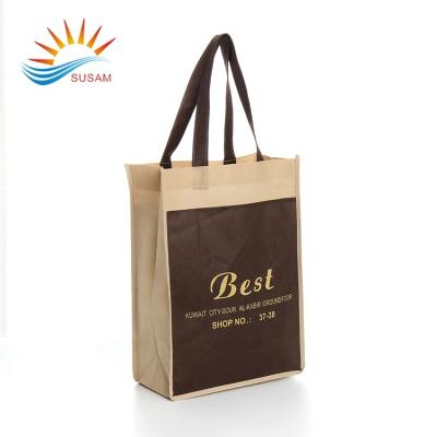 China Eco-friendly Customized Logo Printing Eco-friendly Nonwoven Shopping Bag For Sale for sale