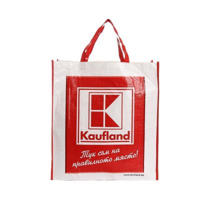 China China Logo Lamination Durable Bulk Custom Wholesale Custom PP Woven Shopping Bag for sale