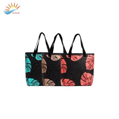 China China Supplier Solid Cost Price Ladies Shopping Tote Felt Bag for sale