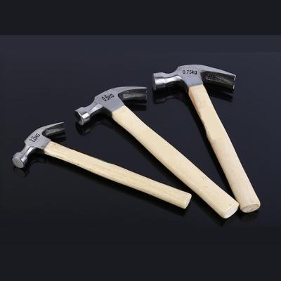 China Pick Claw Hammer Good Quality Wooden Handle 8oz 16oz 24oz American Kind Of Hammer for sale