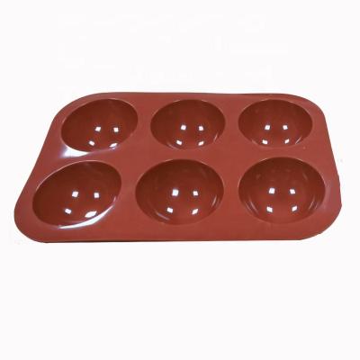 China Various Sustainable Brown Silicone Chocolate Mold Valentine's Day Chocolate Molds for sale