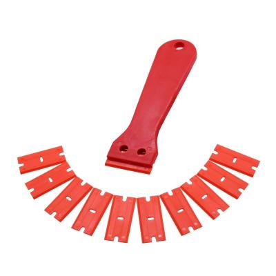 China Plastic window blade scraper, applied to remove decorative labels and stickers from automotive glass, windshields and window tint for sale