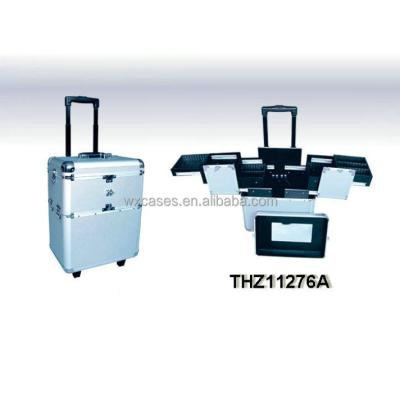 China ENGLAND STYLE china professionaltrolley makeup artist case with different color options from Nanhai, Foshan, Guangdong, China for sale