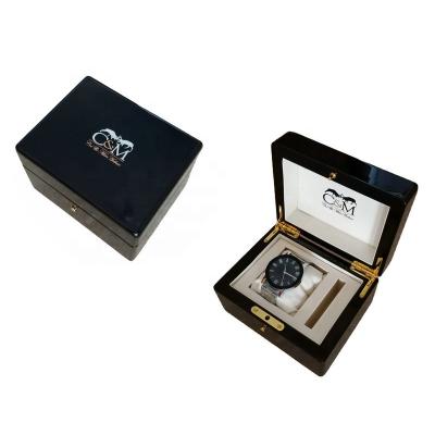 China Best-selling Black Luxury Wooden Watch Packaging Box Watch Packaging Piano Paint Finish Luxury Custom Logo Winxtan, Foshan, China for sale