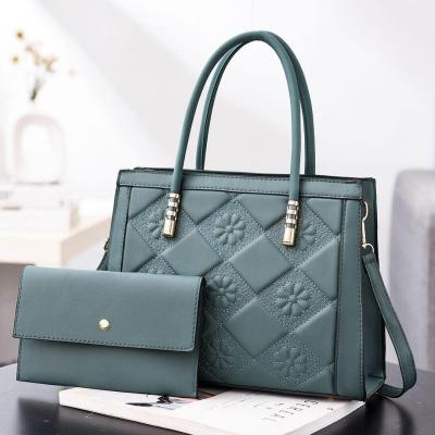 China Wholesale Fashion Designer 2 Piece Set Women Bags Custom Brand Ladies Bags Handbag Set For Women for sale