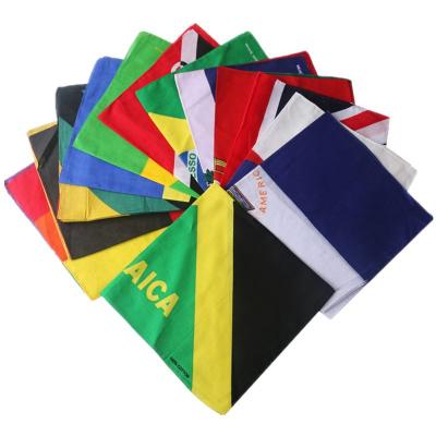 China Daily Fashionable Bandanas Scarf Cotton Series Flag Country Magic Square Face Cover With Ear for sale