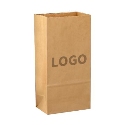 China Oil-proof And Waterproof Bottom Bag Recyclable Custom Logo Packaging Paper Packaging Bread Bag Food Wrapping Paper Square Bag for sale