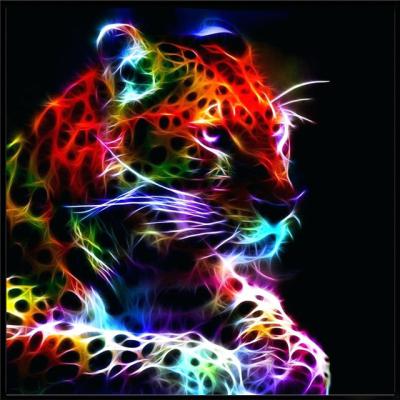 China New Wholesale 5D Diamond Painting Color Animal Diamond Embroidery New Products Profile Home Decor Tiger Cat Dog DIY Classic/Postmodern Cross Stitch for sale